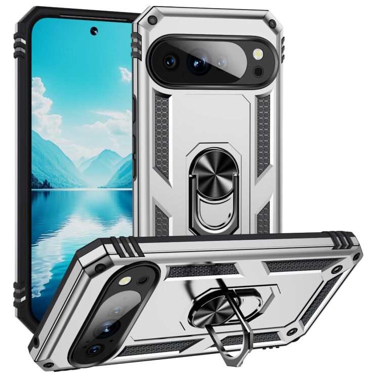 Защитный чехол Deexe Armor Case для Google Pixel 10 Pro XL - Silver: фото 1 из 7