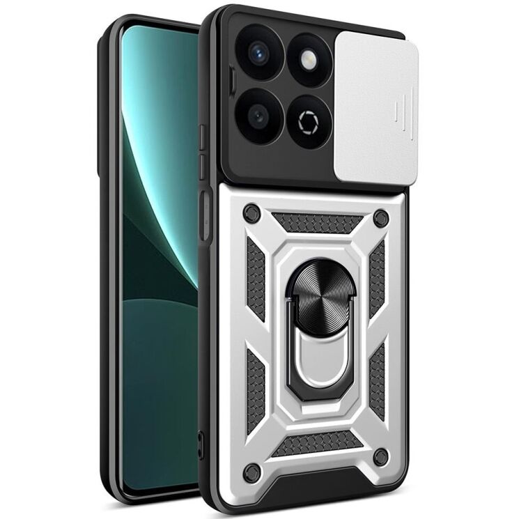 Защитный чехол Deexe Armor Shield для Honor 200 Smart - Silver: фото 1 из 11