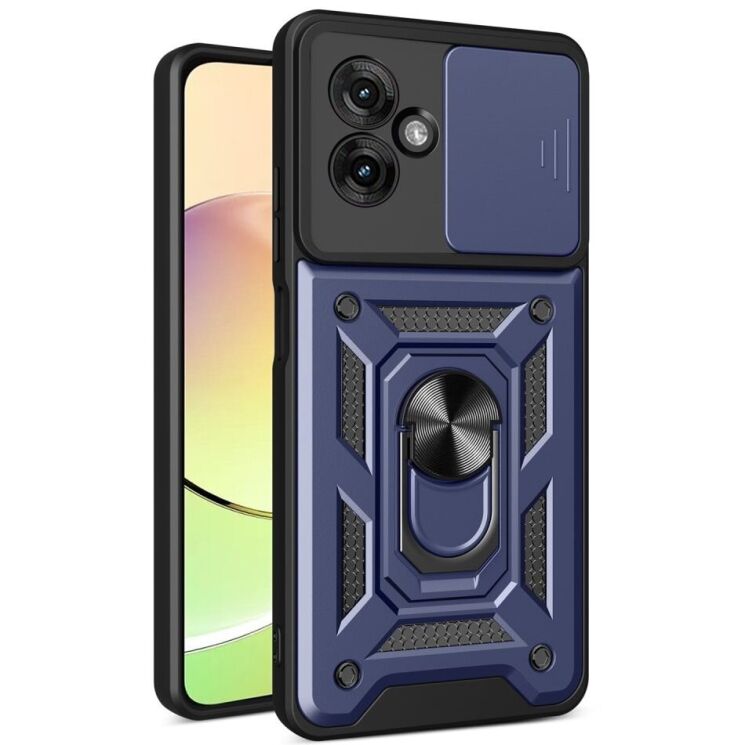 Захисний чохол Deexe Armor Shield для Motorola Moto G55 - Blue: фото 1 з 10