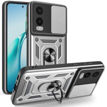 Защитный чехол Deexe Armor Shield для OnePlus Nord CE 4 Lite - Silver: фото 1 из 10