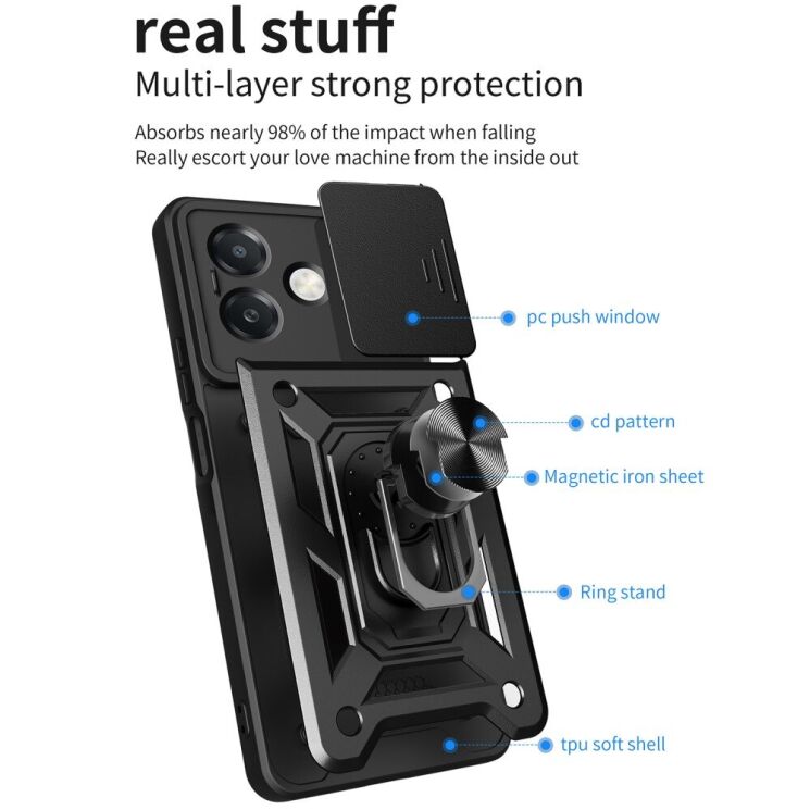 Защитный чехол Deexe Armor Shield для OPPO A3x / A3 / A40m - Rose Gold: фото 7 из 10