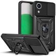 Чехол с защитой камеры Deexe Armor Shield для Samsung Galaxy A03 Core (A032) - Black (293536B)