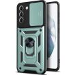 Защитный чехол Deexe Armor Shield для Samsung Galaxy S21 FE (G990) - Green (240228G)
