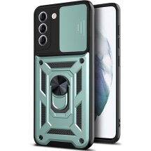 Защитный чехол Deexe Armor Shield для Samsung Galaxy S21 FE (G990) - Green: фото 1 из 6