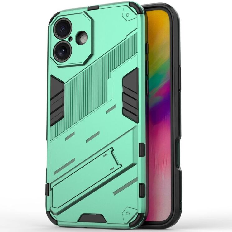 Защитный чехол Deexe Bibercas для Apple iPhone 16 - Green: фото 1 из 6