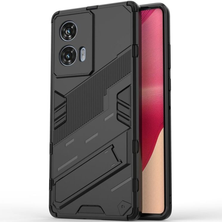 Защитный чехол Deexe Bibercas для Motorola Edge 50 Fusion - Black: фото 1 из 7