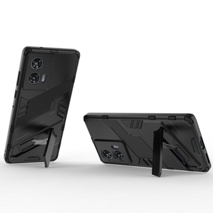 Защитный чехол Deexe Bibercas для Motorola Edge 50 Fusion - Black: фото 2 из 7