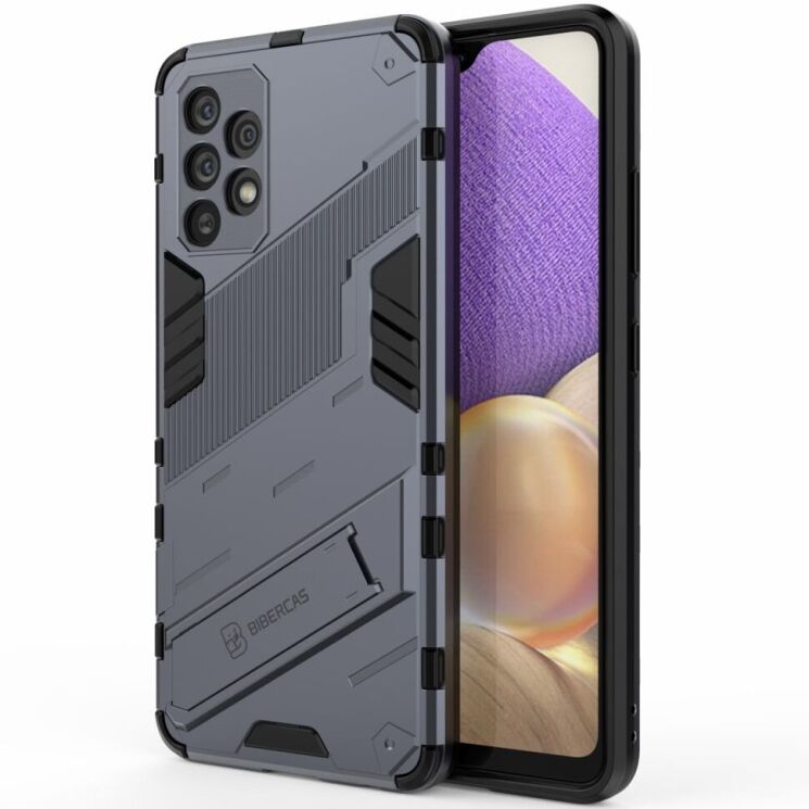 Защитный чехол Deexe Bibercas для Samsung Galaxy A32 (А325) - Dark Blue: фото 2 из 11