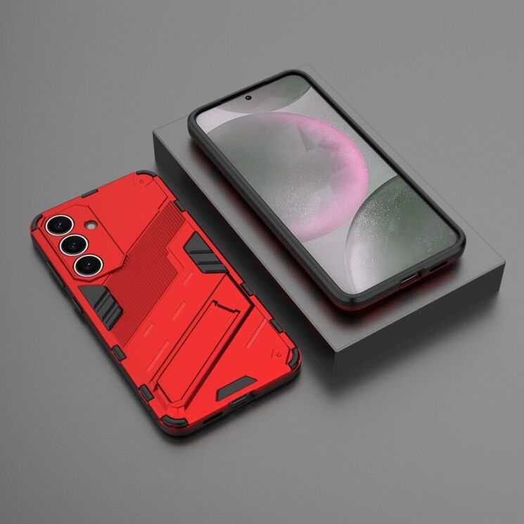 Защитный чехол Deexe Bibercas для Samsung Galaxy S25 Plus (S936) - Red: фото 4 из 7