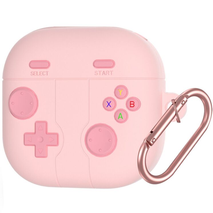 Захисний чохол Deexe Game Console для Samsung Galaxy Buds 4 / Buds 4 Pro - Pink: фото 1 з 8