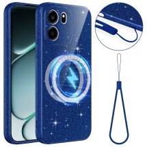 Защитный чехол Deexe Glitter Case with MagSafe для OnePlus Nord CE6 - Blue: фото 1 из 7