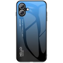 Захисний чохол Deexe Gradient Color для iPhone 16 - Black / Blue: фото 1 з 7