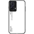 Защитный чехол Deexe Gradient Color для Motorola Moto G85 - White (357050W)