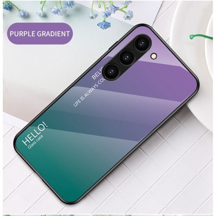 Защитный чехол Deexe Gradient Color для Samsung Galaxy S23 Plus - Purple: фото 2 из 7
