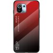 Захисний чохол Deexe Gradient Color для Xiaomi Mi 11 Lite / 11 Lite NE - Black / Red (233541BR)