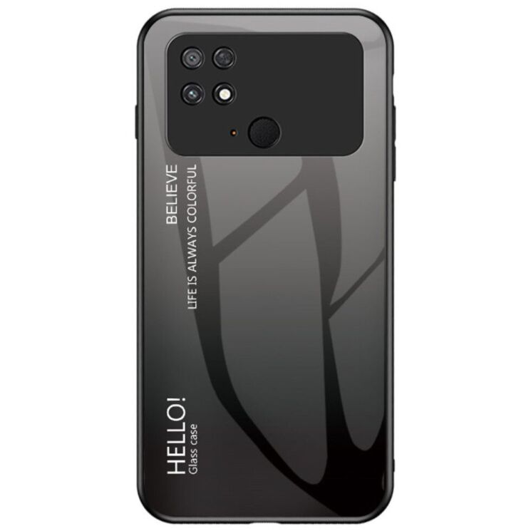 Защитный чехол Deexe Gradient Color для Xiaomi Poco C40 - Black / Grey: фото 1 из 9