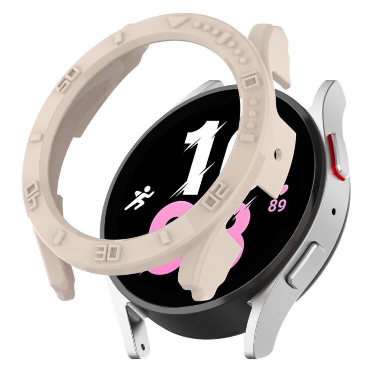 Захисний чохол Deexe Hard Frame для Samsung Galaxy Watch 5 Pro (45mm) - Star Light Color: фото 1 з 8