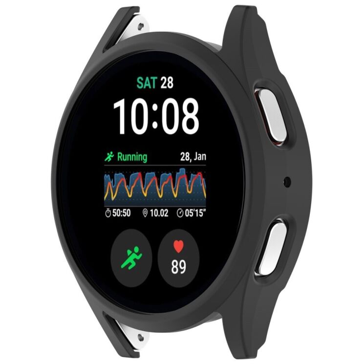 Защитный чехол Deexe Hard Frame для Samsung Galaxy Watch 7 (44mm) - Black: фото 5 из 7