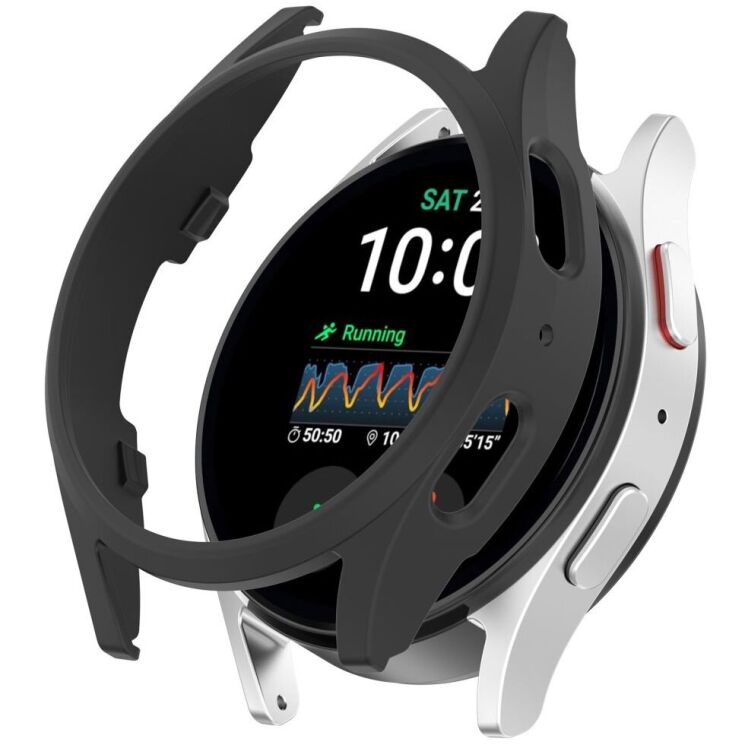 Защитный чехол Deexe Hard Frame для Samsung Galaxy Watch 7 (44mm) - Black: фото 1 из 7