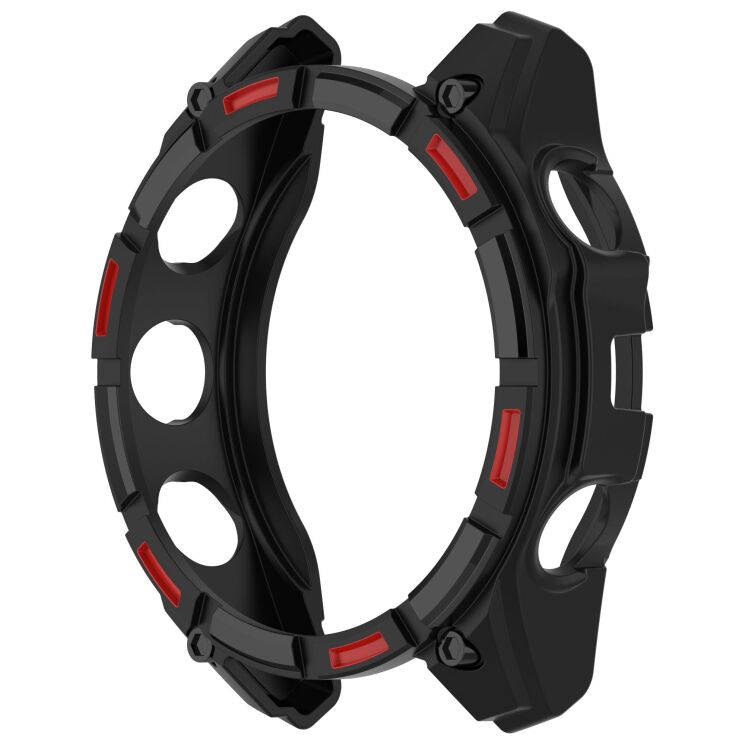 Захисний чохол Deexe Hollow Cover для Garmin Quatix 8 (51mm) - Black / Red: фото 4 з 7