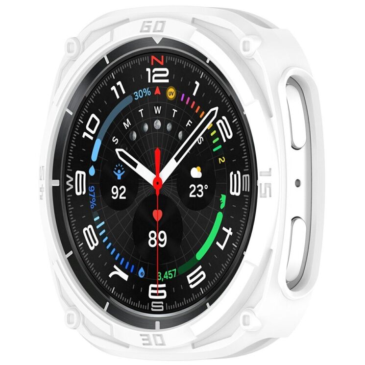 Защитный чехол Deexe Hollow Cover для Samsung Galaxy Watch 8 (44mm) - White: фото 3 из 6