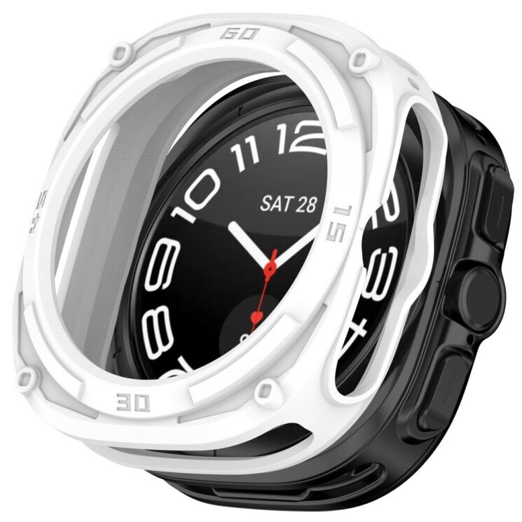 Защитный чехол Deexe Hollow Cover для Samsung Galaxy Watch Ultra (47mm) - White: фото 1 из 7