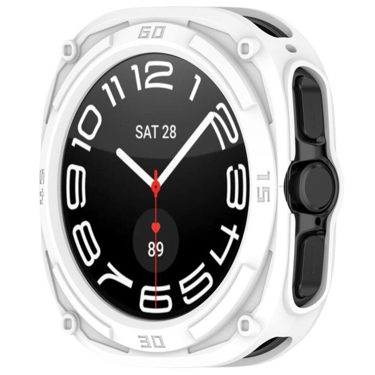 Защитный чехол Deexe Hollow Cover для Samsung Galaxy Watch Ultra (47mm) - White: фото 5 из 7