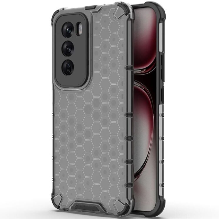Защитный чехол Deexe Honeycomb Series для OPPO Reno 12 - Black: фото 1 из 5