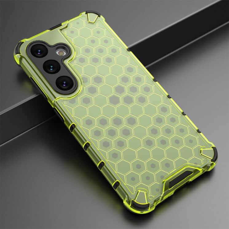 Защитный чехол Deexe Honeycomb Series для Samsung Galaxy A36 (A366) - Green: фото 3 из 5