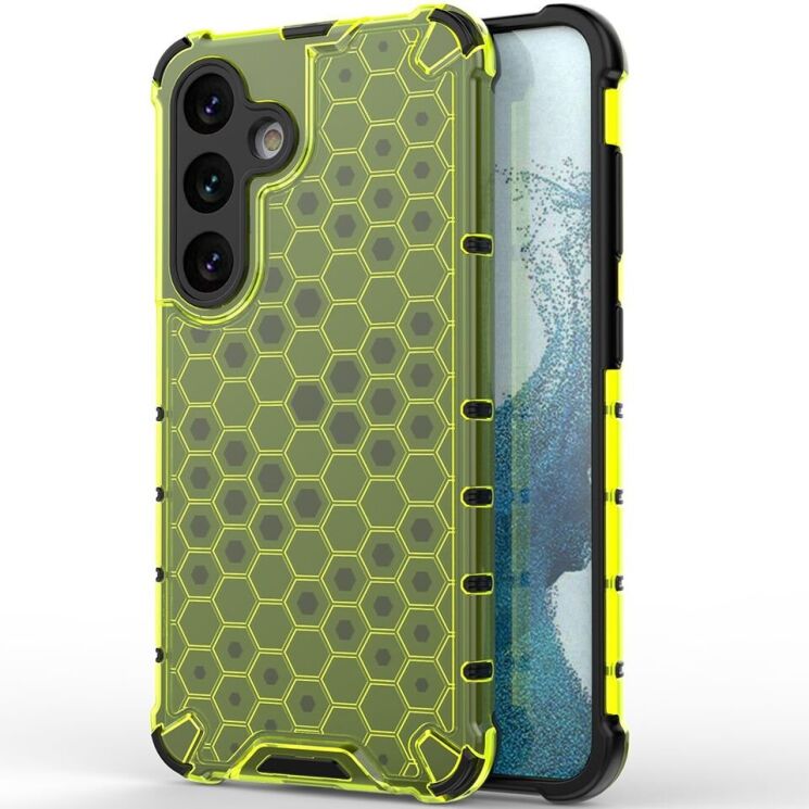 Защитный чехол Deexe Honeycomb Series для Samsung Galaxy A36 (A366) - Green: фото 1 из 5