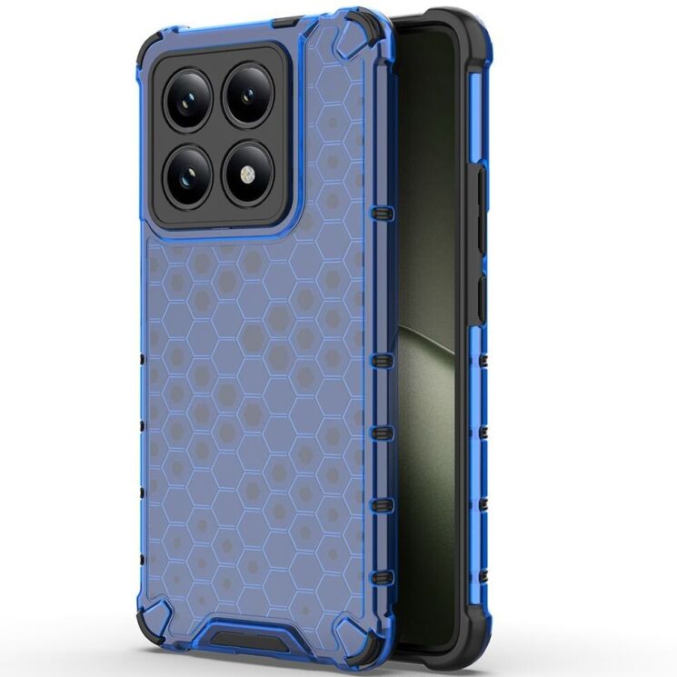Захисний чохол Deexe Honeycomb Series для Xiaomi 14T - Blue: фото 1 з 5