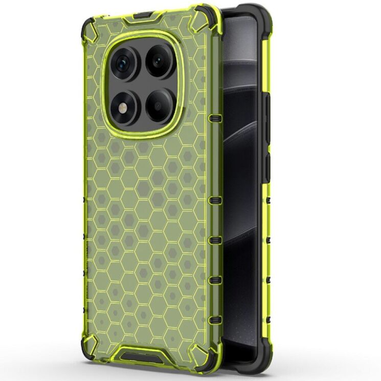 Защитный чехол Deexe Honeycomb Series для Xiaomi Redmi Note 14 Pro - Green: фото 1 из 5