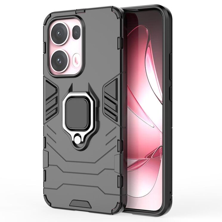 Защитный чехол Deexe Hybrid Case для OPPO Reno 13 Pro 5G - Black: фото 2 из 6
