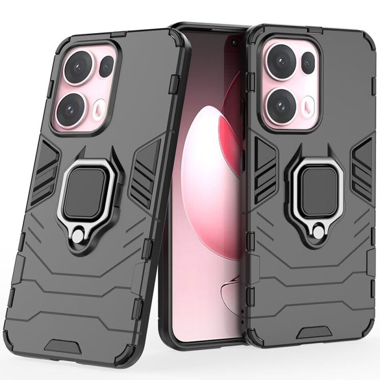 Защитный чехол Deexe Hybrid Case для OPPO Reno 13 Pro 5G - Black: фото 1 из 6