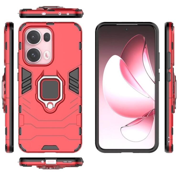 Захисний чохол Deexe Hybrid Case для OPPO Reno 13 Pro 5G - Red: фото 6 з 6