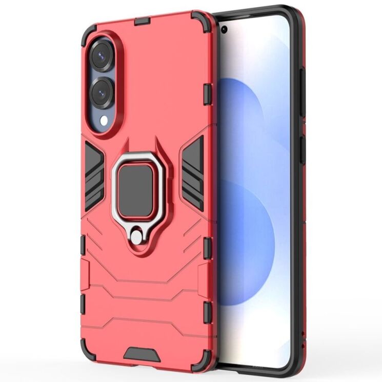 Защитный чехол Deexe Hybrid Case для Samsung Galaxy S25 Edge (S937) - Red: фото 2 из 6