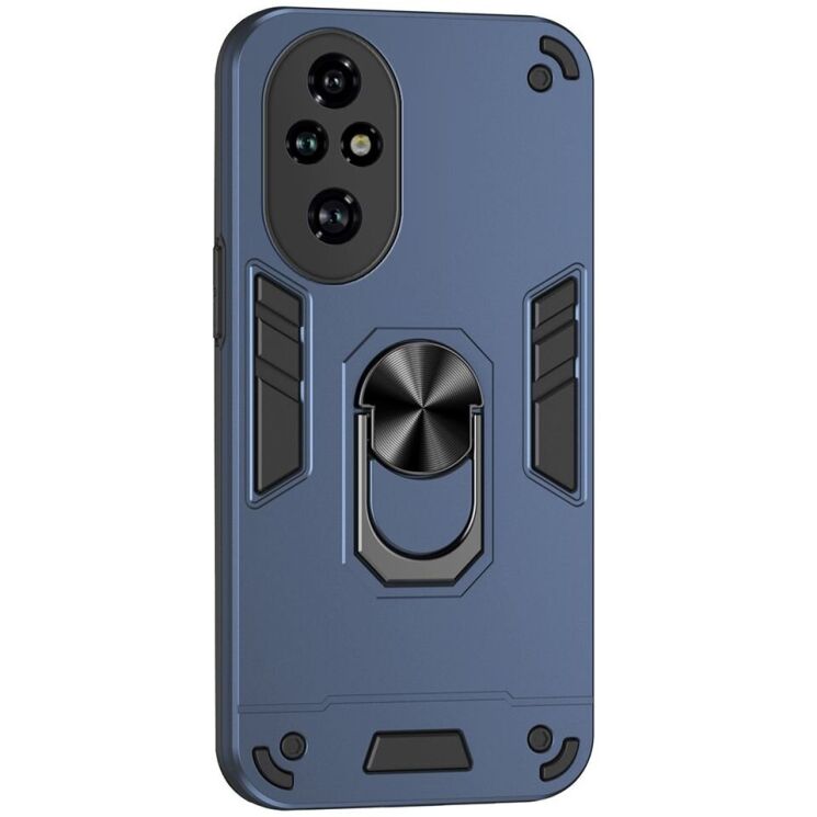 Защитный чехол Deexe Hybrid Shell для Honor 200 Pro - Blue: фото 1 из 7