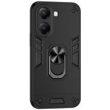 Захисний чохол Deexe Hybrid Shell для Xiaomi Poco X7 Pro - Black: фото 1 з 6
