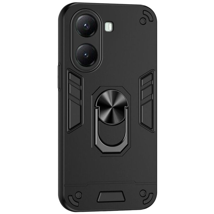 Захисний чохол Deexe Hybrid Shell для Xiaomi Poco X7 Pro - Black: фото 1 з 6