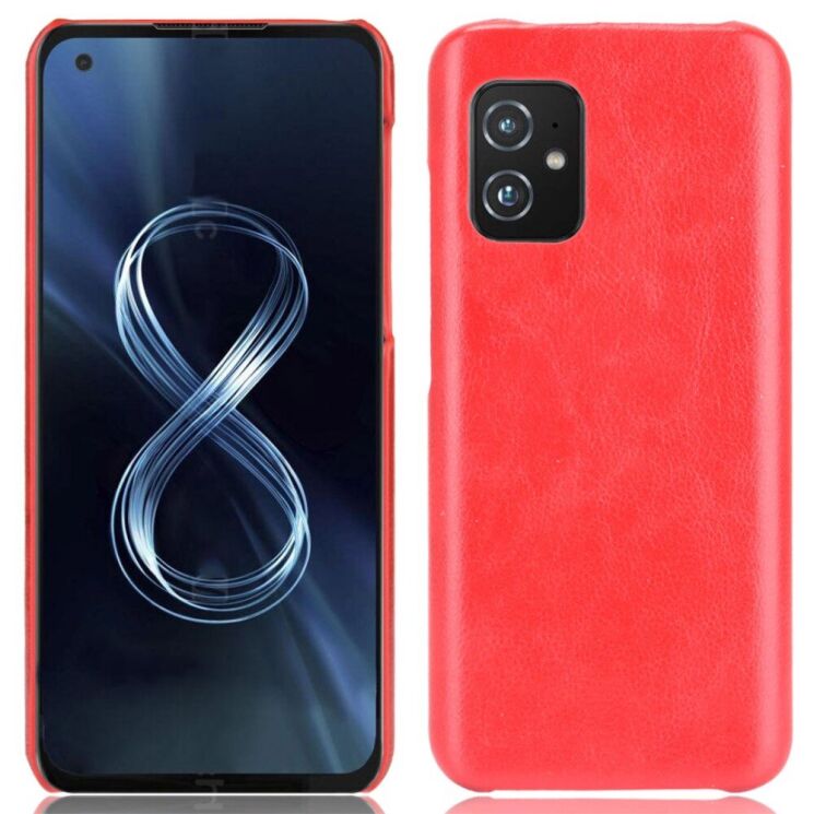 Захисний чохол Deexe Leather Back Cover для ASUS Zenfone 8 (ZS590KS) - Red: фото 1 з 6