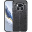 Защитный чехол Deexe Leather Cover для Honor Magic 6 Pro - Black (355800B)