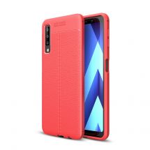 Защитный чехол Deexe Leather Cover для Samsung Galaxy A7 2018 (A750) - Red: фото 1 из 10