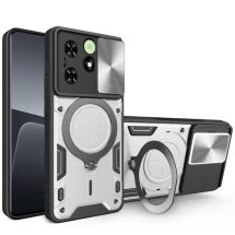 Защитный чехол Deexe Magnetic Space для TECNO Spark Go 2024 / Spark 20 / 20C - Silver: фото 1 из 10