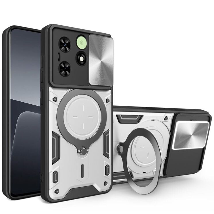 Защитный чехол Deexe Magnetic Space для TECNO Spark Go 2024 / Spark 20 / 20C - Silver: фото 1 из 10