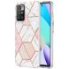 Защитный чехол Deexe Marble Pattern Xiaomi Redmi 10 / 10 (2022) / 10 Prime - White / Pink (284763WP). Фото 1 из 4