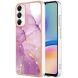Защитный чехол Deexe Marble Style для Samsung Galaxy A05s (A057) - Light Purple (340333LV). Фото 1 из 6