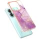 Защитный чехол Deexe Marble Style для Xiaomi Redmi Note 14 Pro 5G / Note 14 Pro Plus / Poco X7 - Light Purple (373258LV). Фото 2 из 6