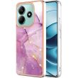 Защитный чехол Deexe Marble Style для Xiaomi Redmi Note 14 Pro 5G / Note 14 Pro Plus / Poco X7 - Light Purple (373258LV)