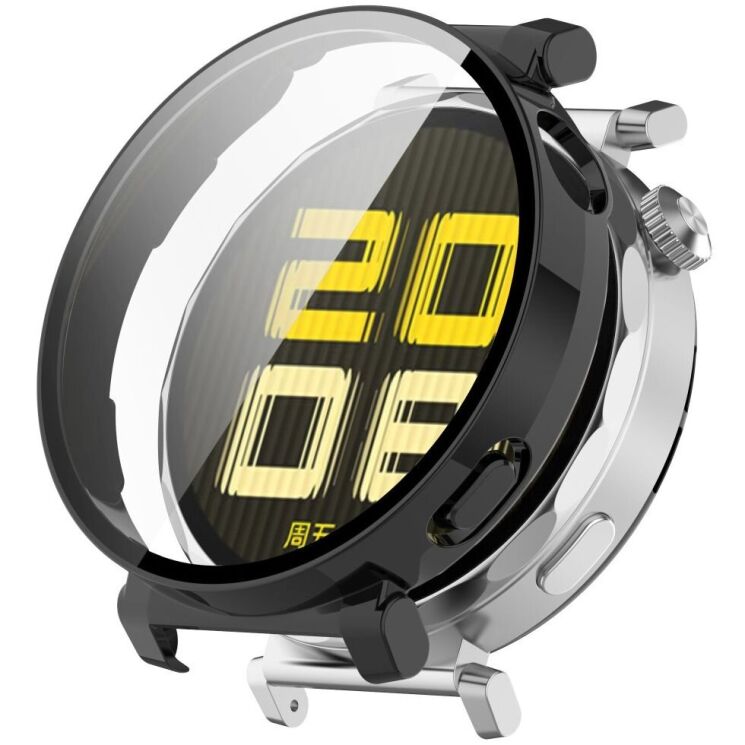 Защитный чехол Deexe Protective Frame для Huawei Watch GT 5 Pro (42mm) - Black: фото 1 из 7
