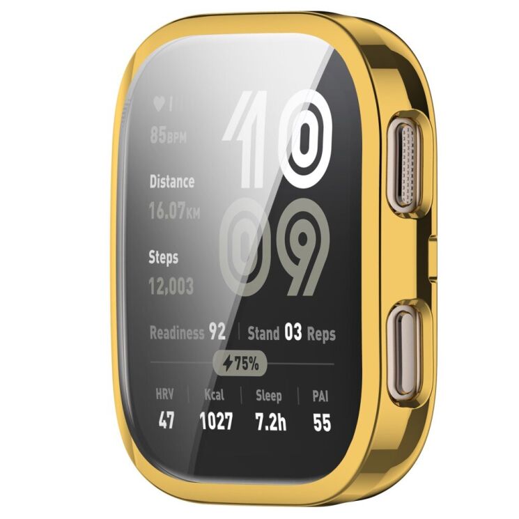 Захисний чохол Deexe Protective Frame для Xiaomi Amazfit Bip 6 - Gold: фото 2 з 10